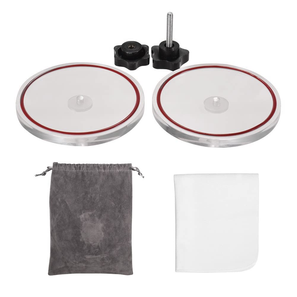Detergente per dischi in vinile, morsetto, protezione per etichette per dischi, panno acrilico, strumenti per la pulizia, clip di protezione, accessori per lettore in vinile.