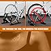 Bike Trainer Stand for Indoor Riding, Bicycle Exercise Training Stand with Magnetic Flywheel,Noise Reduction,5Resistance Settings Stationary Bike Resistance for Road