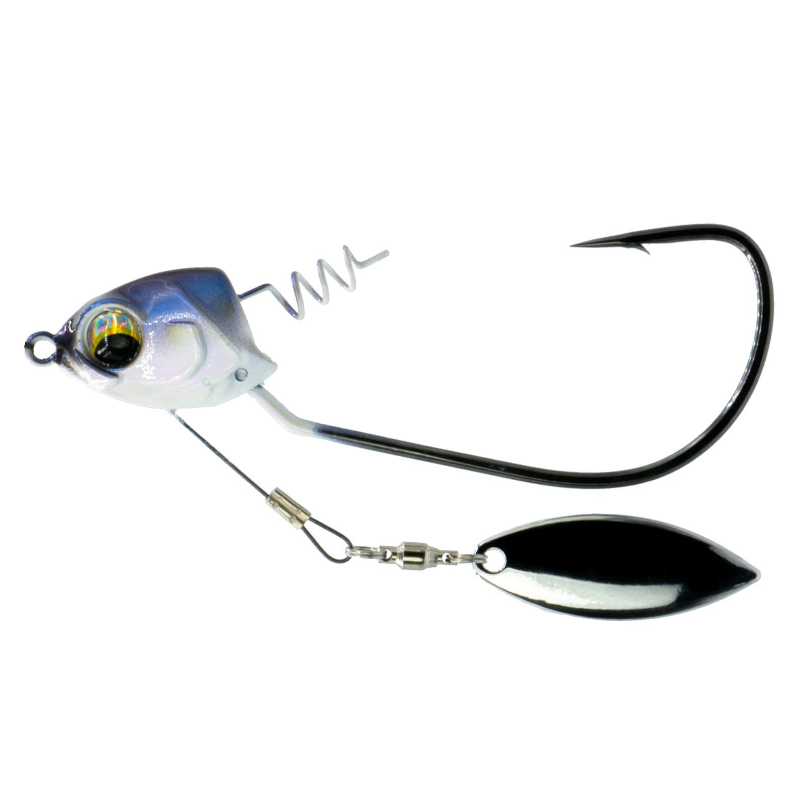 6th Sense – Axle Underspin – Weedless Underspin Jig Head – Bass Fishing – Screw-Lock Keeper – Willow Blade