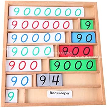 amazon com bank game decimal fraction board 1 montessori teacher tranning center tools toys games