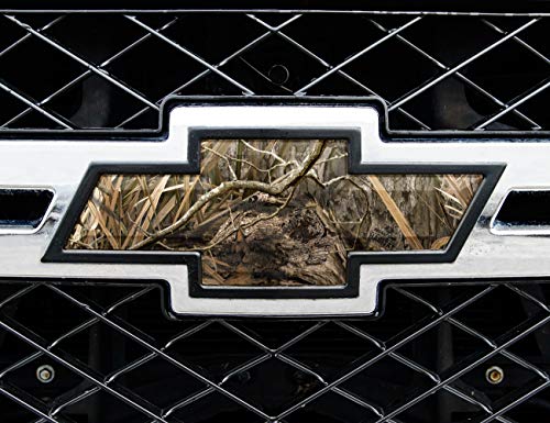 Image of Mossy Oak Graphics Camo Shadow Grass Habitat Pattern - 11 inch x 4.75 inch Vinyl Sheet - Auto Emblem Skin, Easy to Install Vinyl Wrap, Fits Any Auto Emblem on Trucks, Cars, or SUVs
