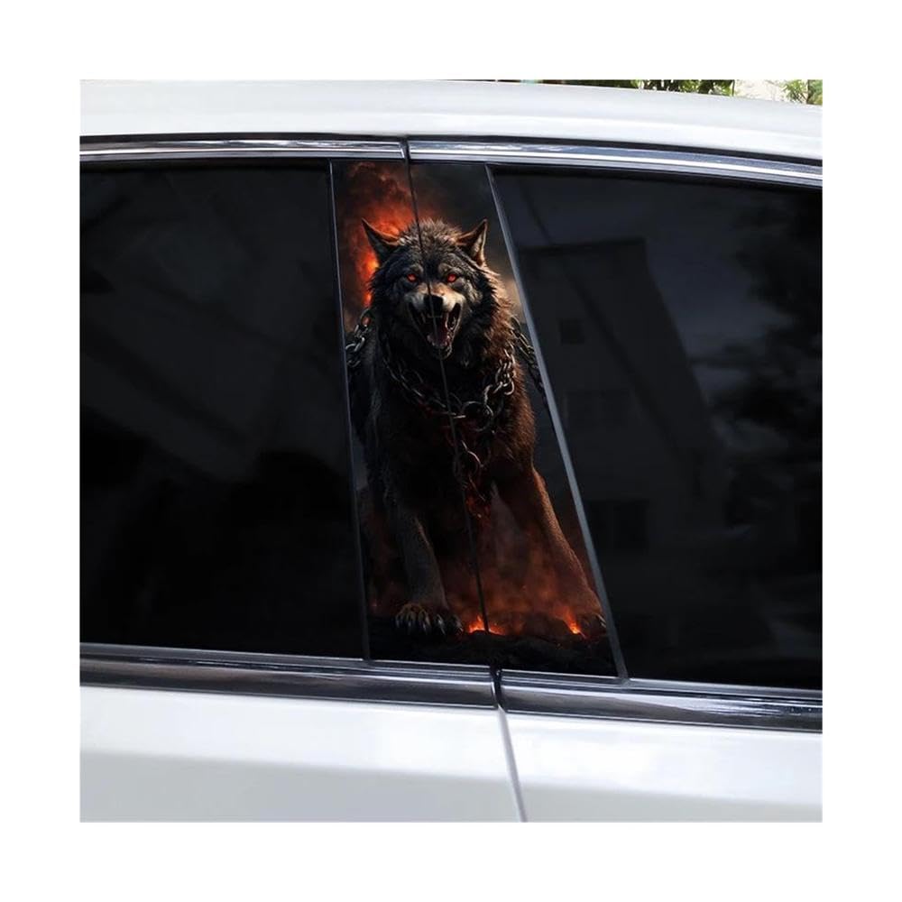 Body Parts 2pcs Animal Car B-Pillar Waterproof Decal(K)