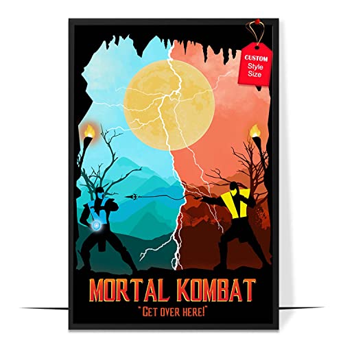 WETER Mortal Kombat Video Game Poster, Video Game Poster, Gaming Gamer Wall Art Room Decor (6.5 Mortal Kombat)