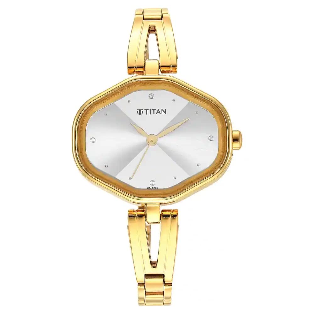 Titan Womens Analog Multicolor Dial Yellow Band Stainless Steel Watch (B0BQRQC2FP) Amazon Price History, Amazon Price Tracker