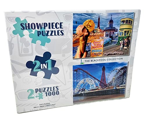 Showpiece Puzzles 2 x 1000 Piece Collection (Blackpool), 48 x 68 cm