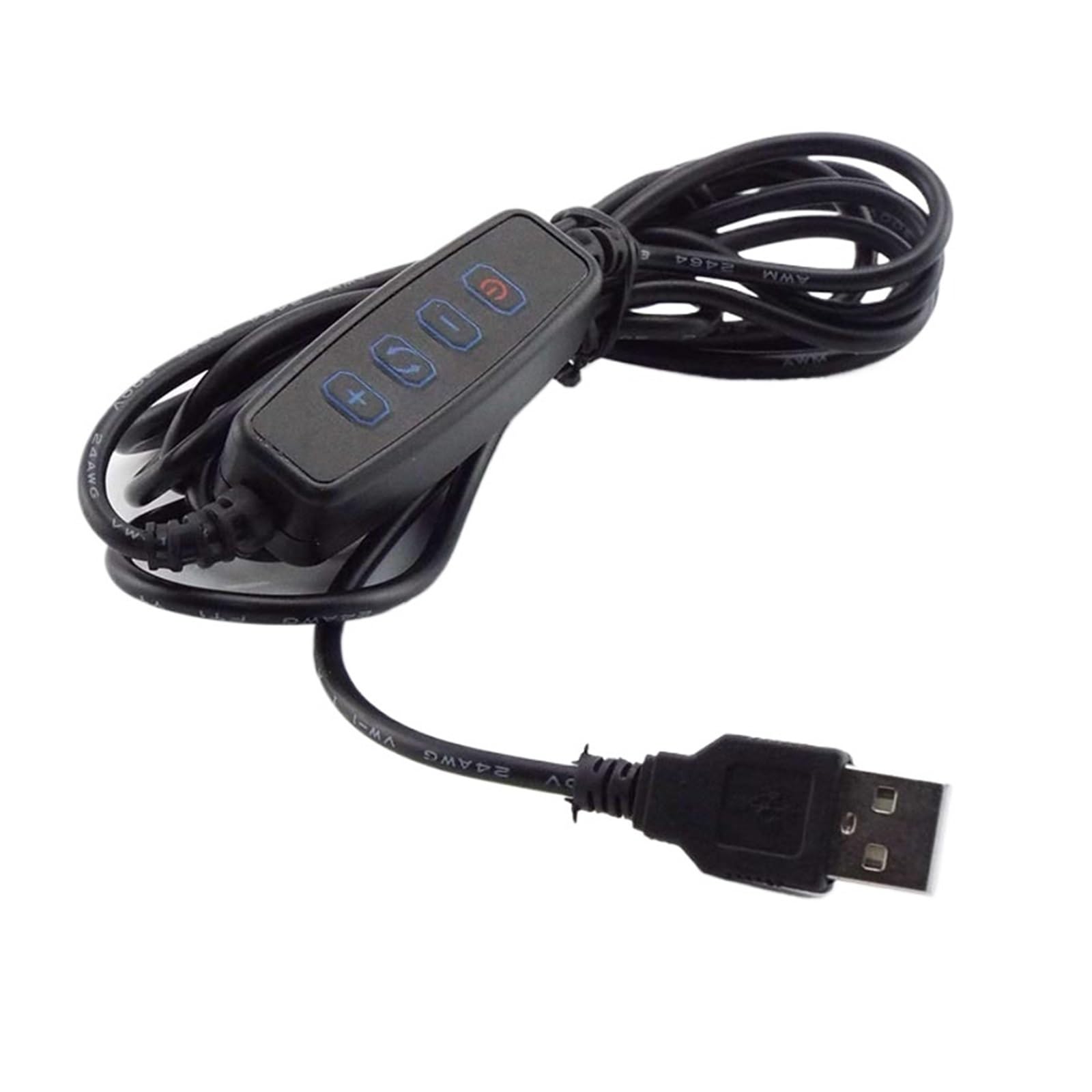 Adaptador de interruptor para bombilla LED 5V y cable de extensión USB en dormitorios