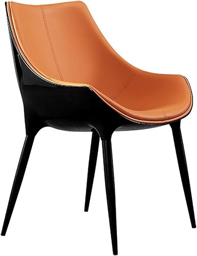 LICOME Modern Modern Design Dining Chairs Kitchen Living Room Chairs Leather High Back Padded Soft Seat Accent Chairs Tapered Steel Feet Easy to