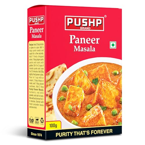 Image of Pushp Brand Paneer Masala Box (100G Pack Of 1), Vegetable Masala