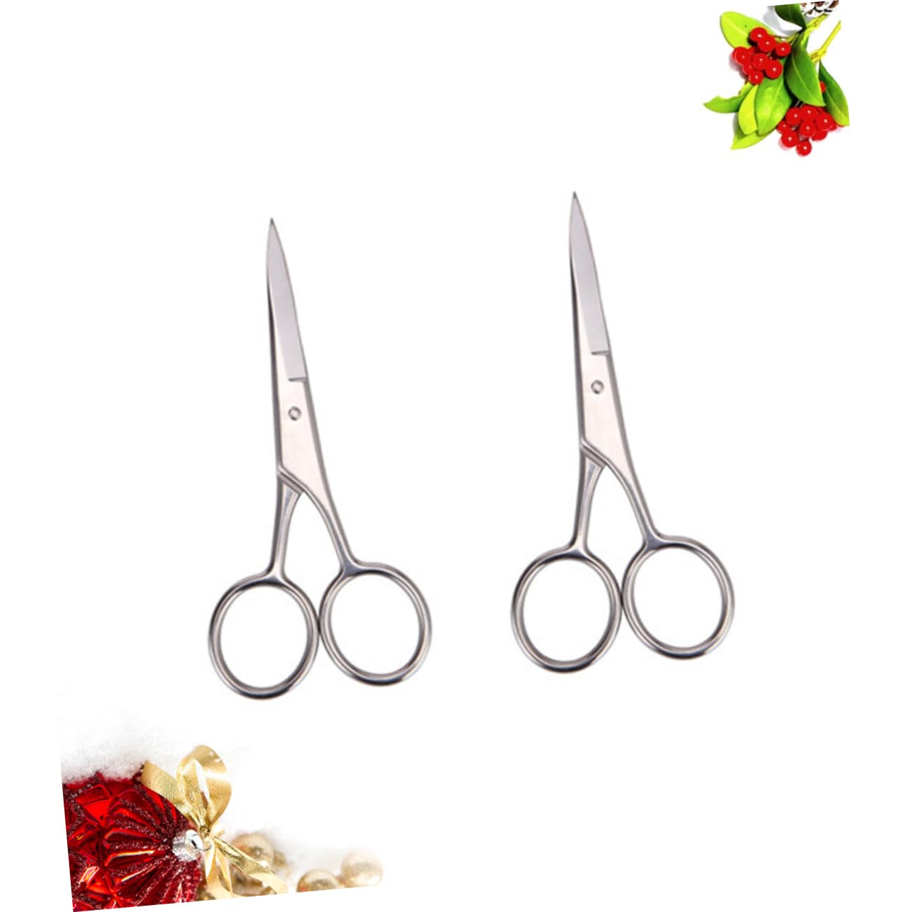 Beavorty 3 Set di Forbici per Baffi da Uomo Forbici di Precisione per Barba Robuste in Acciaio Inossidabile per Casa E Styling 2 Pezzi*3