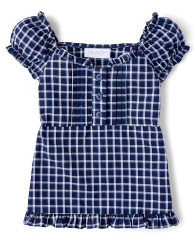 Image of The Children's Place Girls' Smocked Short Sleeve Tops
