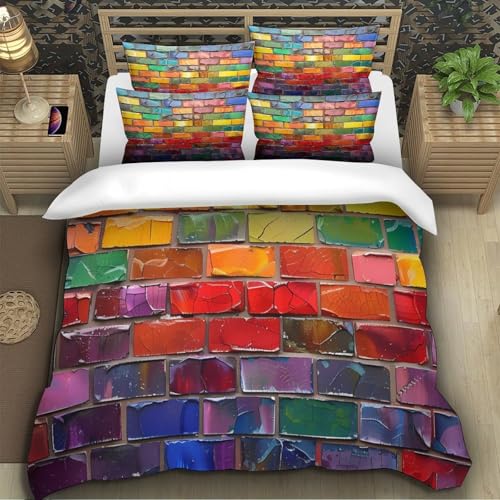 Parure de lit microfibre 3D imprimé léopard abstrait housse couette King - 5