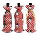 Produktbild BUXI Printing Red Wine Bag,Weihnachtsschneemann Und Schnee Dekorative Gedruckte Rotwein-Taschen Für Hauptfamilien-Freunde 12x34cm