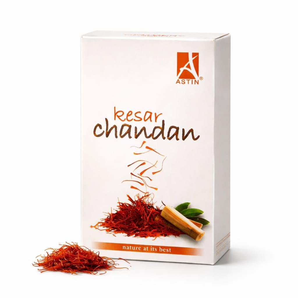 Astin Kesar Chandan Attar, Natural Saffron and Sandalwood Perfume Oil, Alcohol-free, 6ml, Unisex-image-9