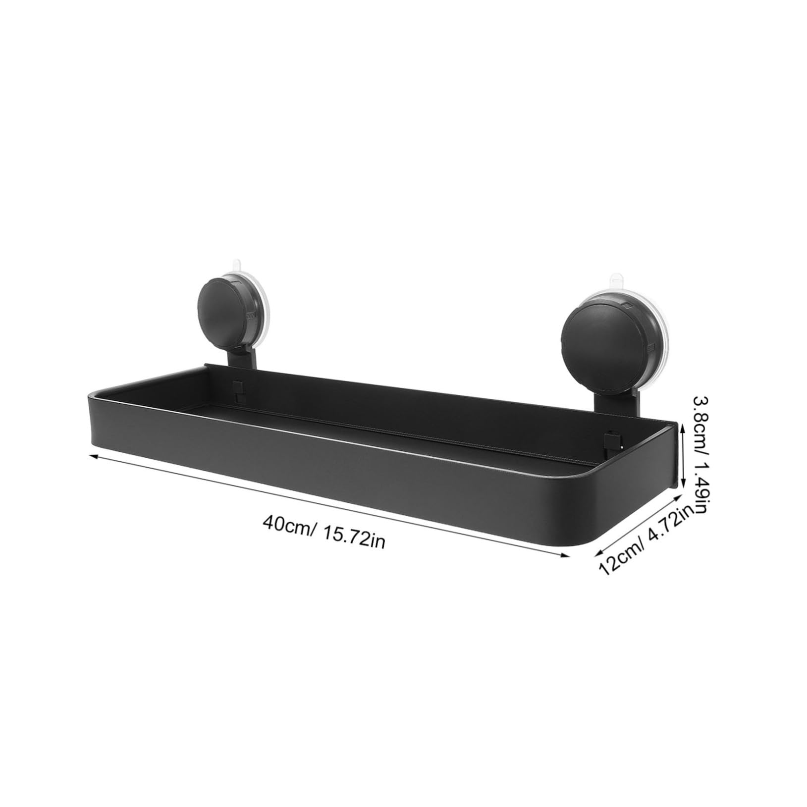 Ipetboom Suction Cup Bathroom Shelf Organizer Floating Storage for Toiletries Makeup No Drilling Required Easy Installation Stylish Dependable for