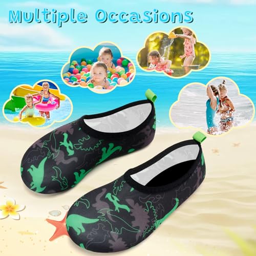 Image of VIFUUR Kids Water Shoes Girls Boys Quick Dry Aqua Socks for Beach Swim Outdoor Sports