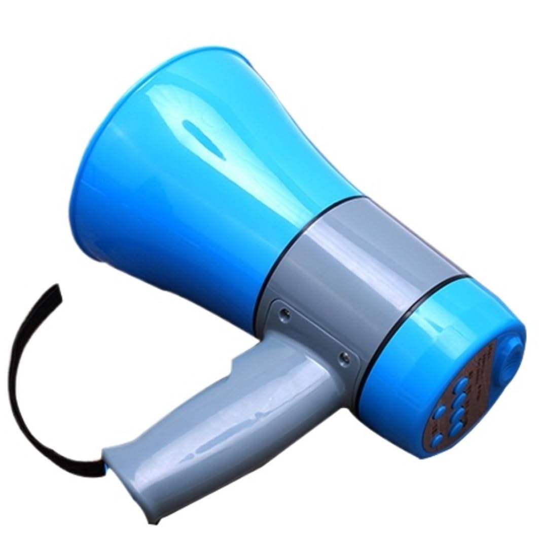 Altavoz megáfono, megáfono portátil con Control de Volumen, Altavoz para Exteriores, grabación, megáfono portátil