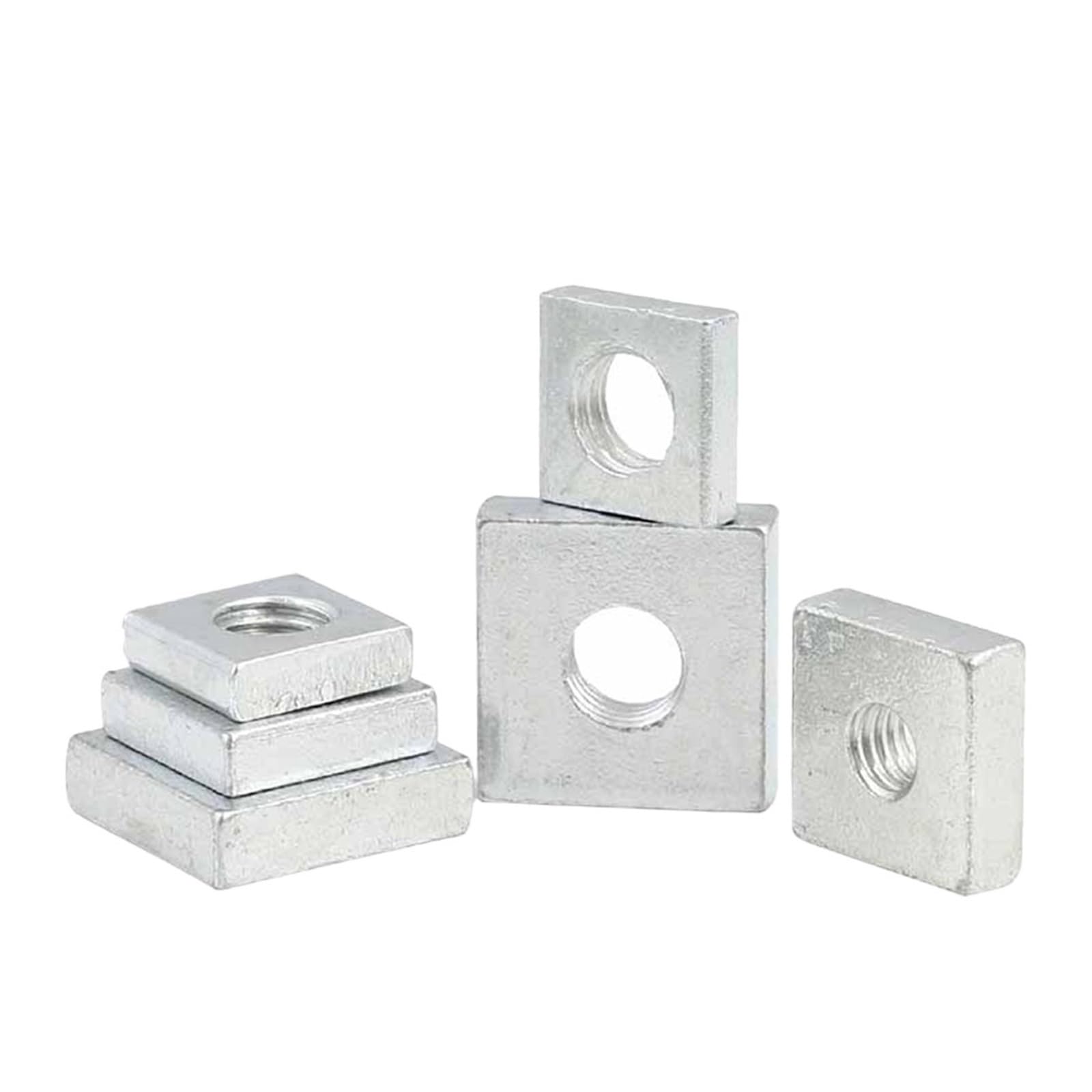 20-40 pezzi M2 M3 M4 M5 M6 acciaio al carbonio zincato sottile(40pcs,M4x15x15x3mm)