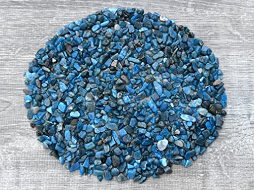 Image of GAF TREASURES 2 oz Lot Natural Apatite Semi Tumbled Gemstone Chips, Crushed Mini Crystals, Undrilled Crystal Chips (Apatite)