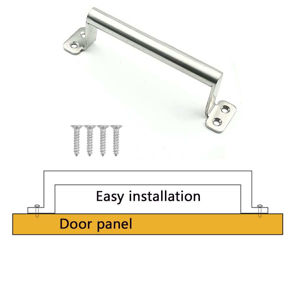 WANLIAN Maniglia in acciaio inox semplice e moderna maniglia per porta cassetto 125 mm armadio armadio maniglia per porta scorrevole argento