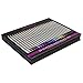 SHANY Cosmetics Shany slim eyeliner pencil set - 24 highly-pigmented and long-lasting eye pencils in matte and metallic finishes with case, Multi-Colored