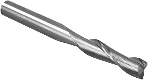POWERTEC 73002 Solid Carbide Router Bit  Standard  Shank Spiral Bit with Up Cut,  Inch Cutting Diameter and 1-Inch Cutting Length