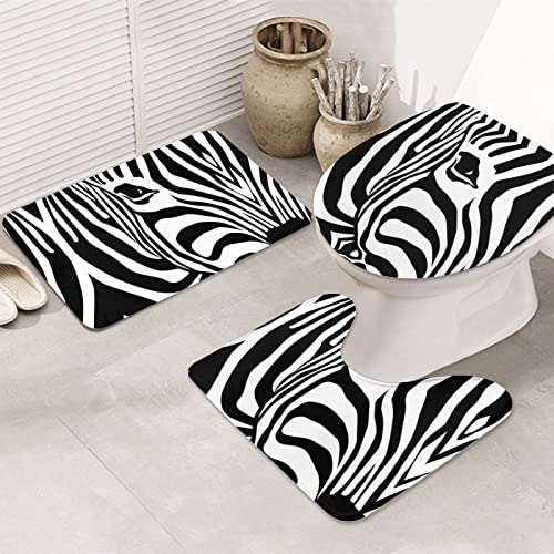 Badteppich-Set mit Segelfisch-Druck, 3-teilig, inkl. Konturteppich und WC-Deckelbezug, Blau