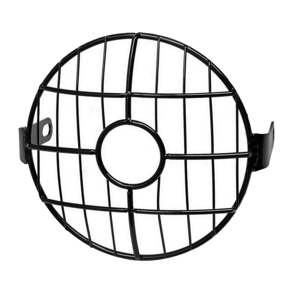Protection couverture calandre lampe avant garde gril phare de moto custom chopper 6.5"