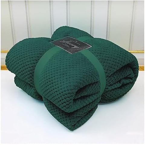 VELVETIO Luxury Waffle Fleece Throw Blanket Cover