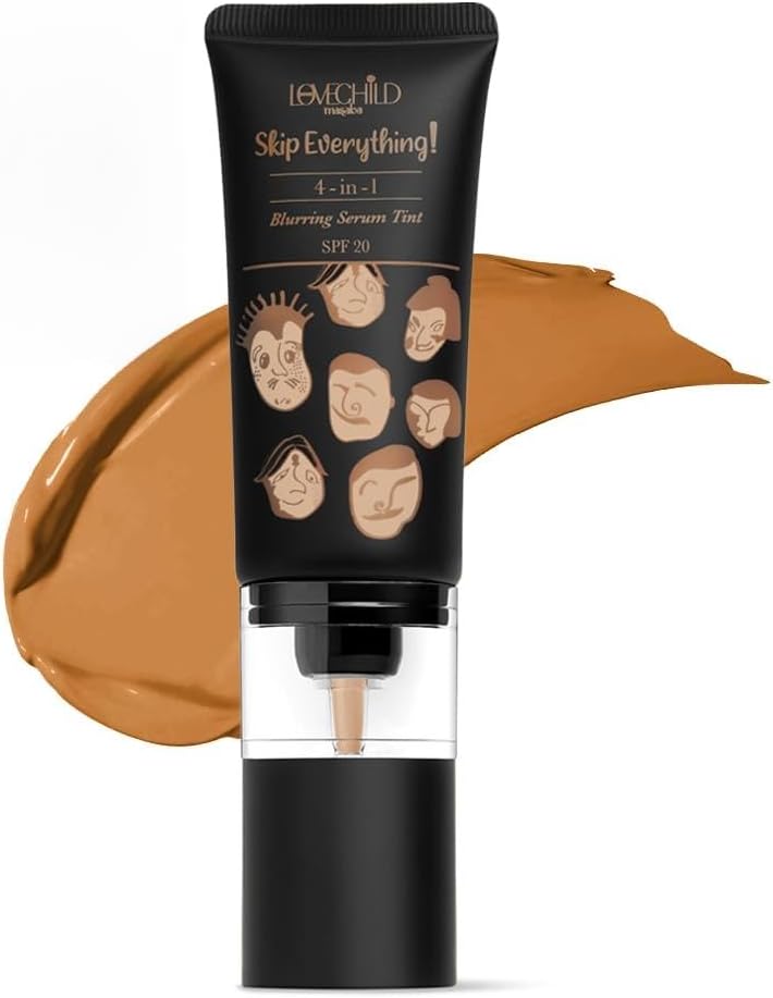 Skip Everything Blurring Medium Coverage 4 In 1 Serum Skin Tint For All Skin Type, Natural Coverage, For Daily Use, With Sod Technology, Bossy Babe, 30Ml