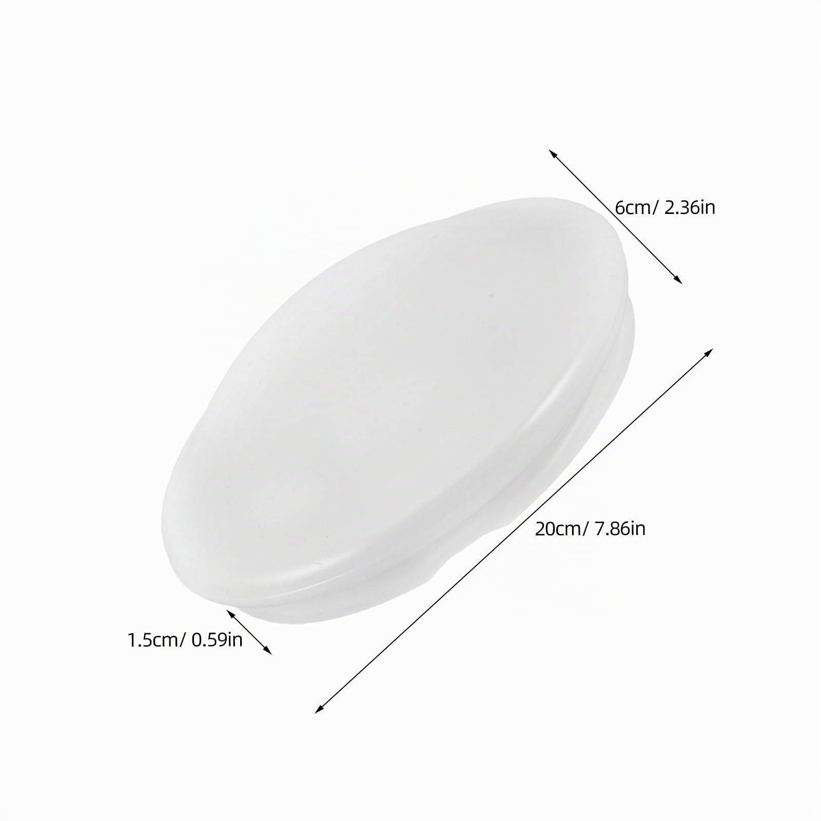 Toyvian Cubierta de Luz para Ventilador de Techo de Acrílico Borde Alto de 1.5 CM y Diámetro de 19 CM, Pantalla de Lámpara Esmerilada, Fácil Montaje para Oficina y Sala
