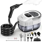 ODSD Steam Cleaner for Home & Car, 3-Level Adjustable Steamer for Cleaning, 15s Heat-Up & 1.6L Large Tank, Handheld Steam Cleaner for Car Detailing, Home, Tile, Grout, Furniture with 15pcs Accessories
