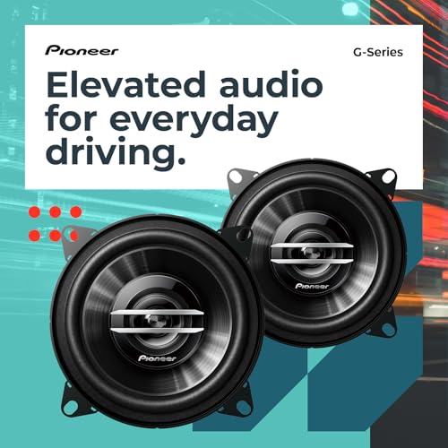 Image of Pioneer TSG1020S -2-10.16 cm (4 inch) 2-Way G-Series 210W Car Coaxial Wired Speakers (Black)