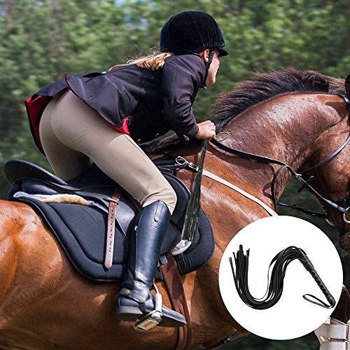 image for XIRGS Horse Riding Crop Whip Set, Faux Leather Handle Crop for Horse w