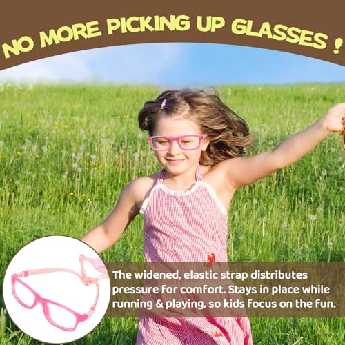 Image of Bluelight Kids Glasses, Unbreakable TR90 Frame for New Year Gifts - 360 Flexible, Lightweight & Safe Eyeglasses