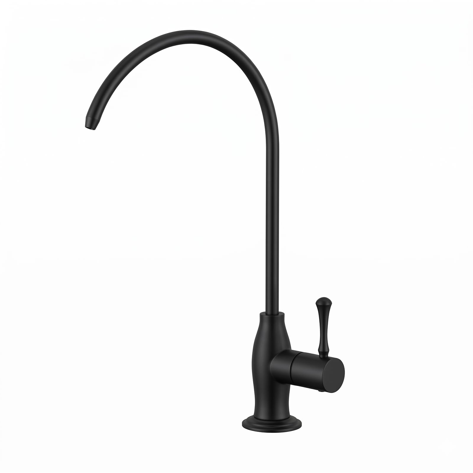 WEWE Drinking Water Faucet with Vintage Design, Non-Air Gap, Matte Black