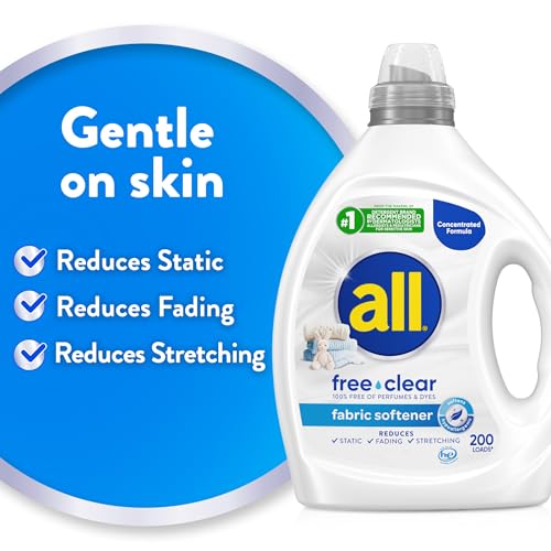 all free clear Original Liquid Fabric Softener, Unscented, 80oz, 200 Loads - image 5