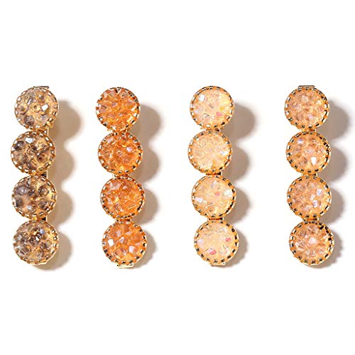 MHDGG Rhinestone Hair Clips Alligator Hair Clips,4Pcs Bling Crystal Hairpins Headwear Hair Barrettes Hair Pins Hair Accessories