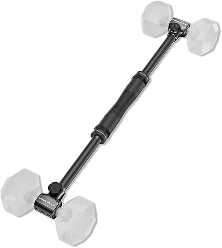 Flexible Dumbbell Converter - 260 LBS Weight Capacity Adjustable Alloy Steel Bar丨Convert Dumbbells to Barbell, Enhanced Compatibility for Wide Range