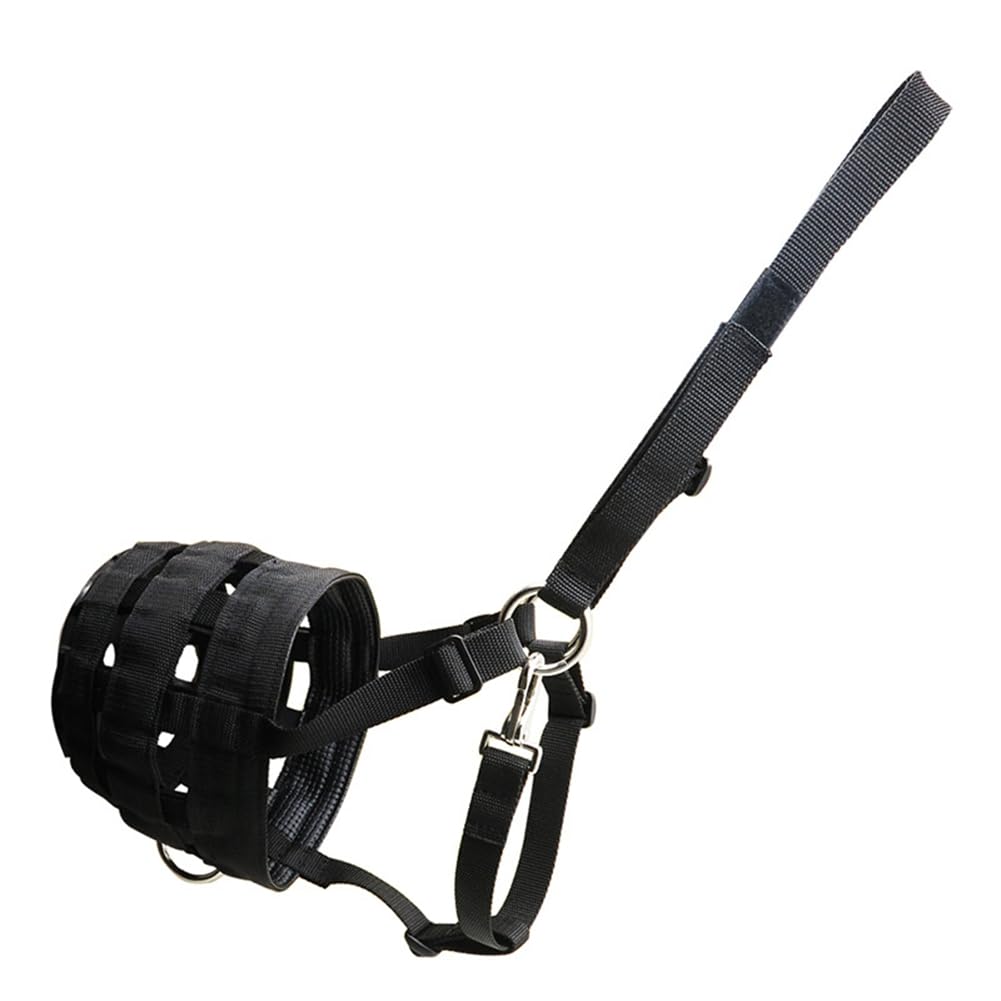 Muselière Ventilée avec Licol Détachable Intégré. Favorise Le Pâturage Naturel. Limite L'Ingestion de Nourriture. Muselière Rembourrée.