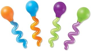 Learning Resources Twisty Droppers, Fine Motor Toy, Science Exploration, Water Dropper, Water Toys for Kids, Set of 4, Ages 2+