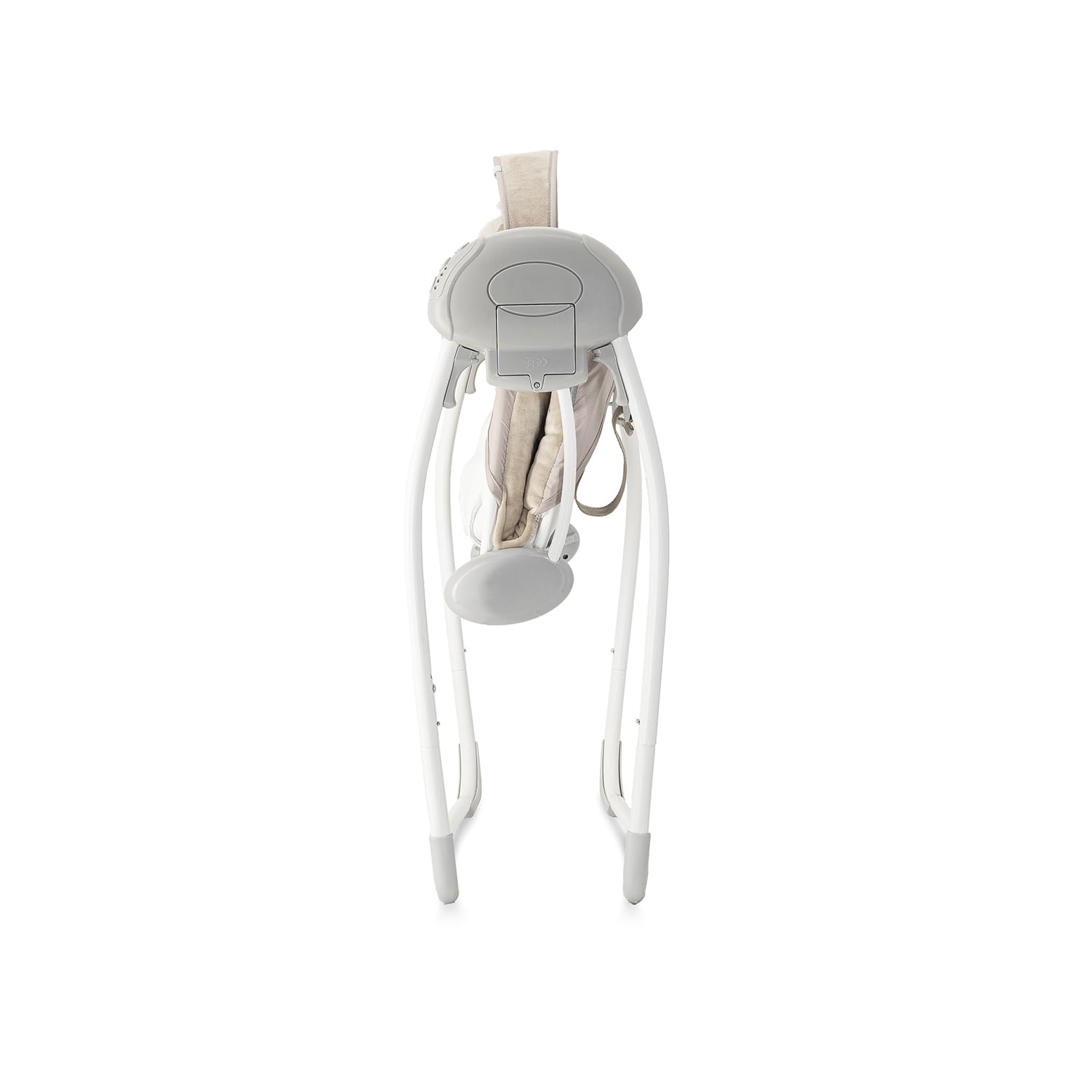 Balancelle MoMi LISS pour bébés jusqu'à 9 kg, pliable, à piles ou secteur avec câble USB, harnais 5 points, arche avec jouets, 6 mélodies, minuterie, 5 vitesses de balancement