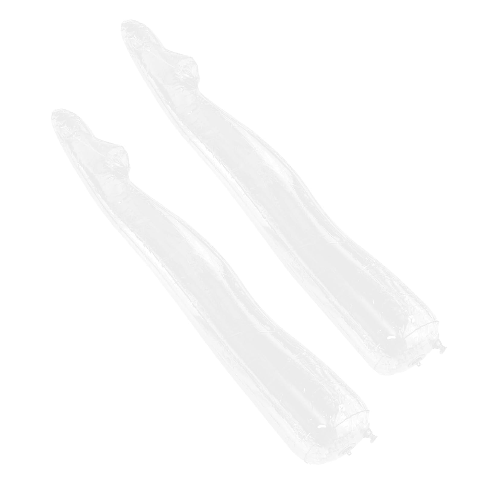 Maniquí de pierna inflable transparente de 2 piezas para leggings