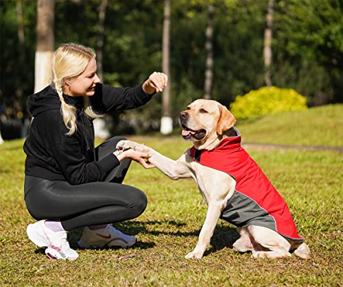 Winter Dog Coat 100% Waterproof Thicken Dog Jacket for Lab Pitbull Doberman Standard Poodle,German Sheperd Large Bread Dog(Red,3XL) Winter Dog Coat 100% Waterproof Thicken Dog Jacket for Lab Pitbull Doberman Standard Poodle,German Sheperd Large Bread Dog(Red,3XL)