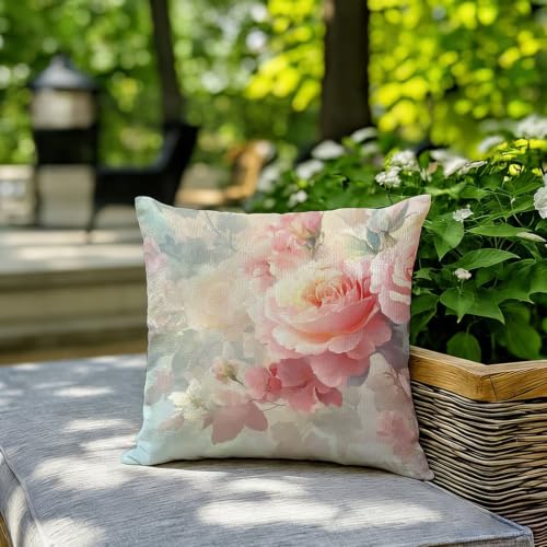 Taie d'oreiller pure en lin 50x50 cm décorative et résistante à l'eau - 7