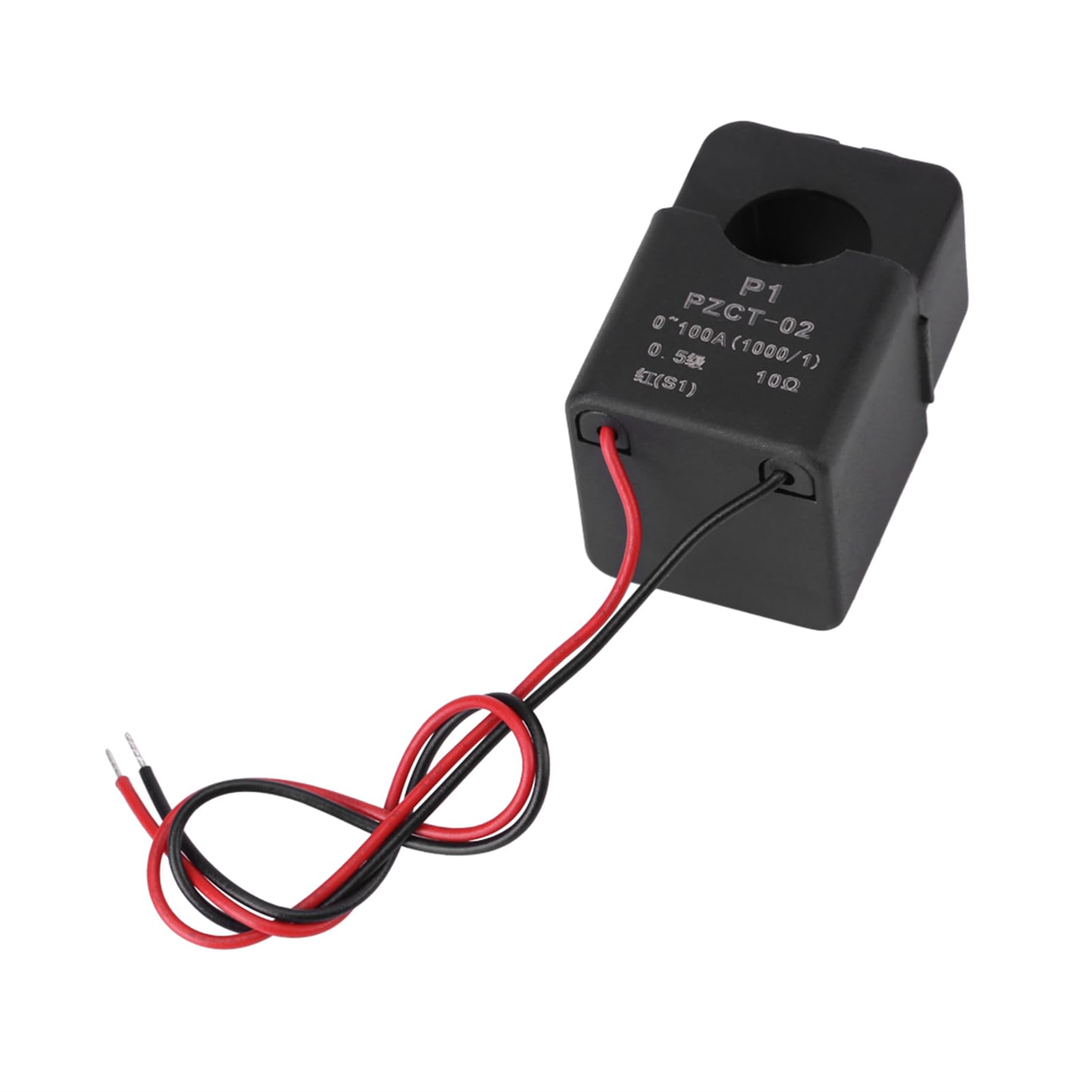 3 Stück PZCT-02 Wechselstrom Stromwandler Set 100A AC Stromsensor Splitkern Spulensensor für Energiezähler