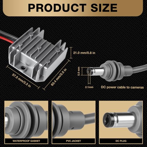 Starlink Mini Step Up Power Converter Cable 12V/24V to 30V 3.5A Output DC 9V-28V Input Step-Up Adapter Cord for Starlink Mini Dish (DC Power Cable Included)`3