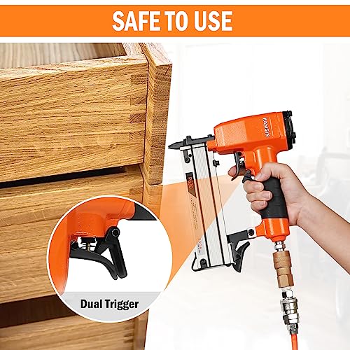 P630 Pneumatic 23 Gauge Pin Nailer Accepts 3/8" To 1-3/16" Pin Nails, Headless Pin Nail Gun With Trigger Safety, Micro Pinner Gun For Assembly And Woodworking Projects #TOP5