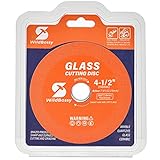Glass Cutting Disc 4-1/2 Inch for Angle Grinder with 7/8' Arbor Hole, 0.63' Ultra-Thin Saw Blade Wheel Polishing Diamond Cutting Disc for Glass, Jade, Wine Bottles, Tile, Ceramic, Marble
