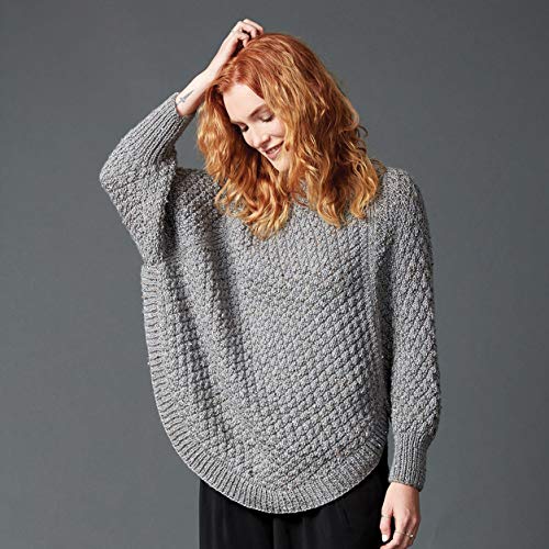 Image of Caron Simply Soft Tweeds Yarn (4) Medium Gauge 100% Acrylic - 5oz - Gray - Machine Wash & Dry