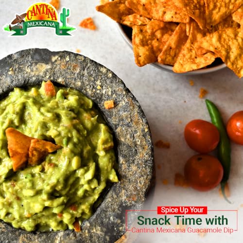 Image of Cantina Mexicana Guacamole Dip | Avocado | Mexican Cuisine | Seasoning & Spread | Contains Avocado Fruit , Green & Red Paprika, Onion, Tomato & Cheese Powder | Used for Tacos, Burritos & Nachos | Slightly Spicy | Vegetarian (1000g)